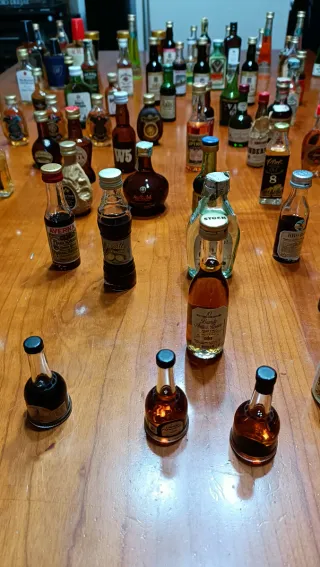 Collezione bottigliette liquore