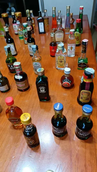 Collezione bottigliette liquore