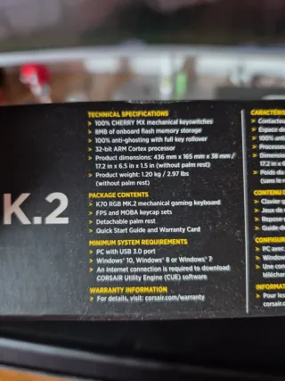 Corsair K70 MK2 RGB Cherry Brown + O-Ring