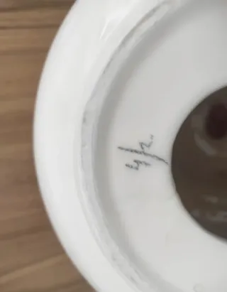 Par de bases de lámpara de cerámica