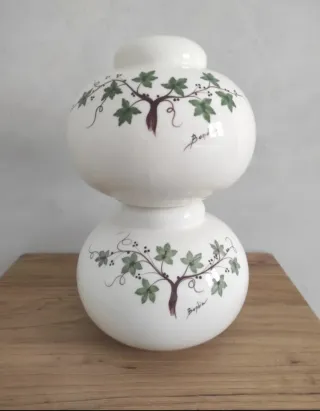 Par de bases de lámpara de cerámica