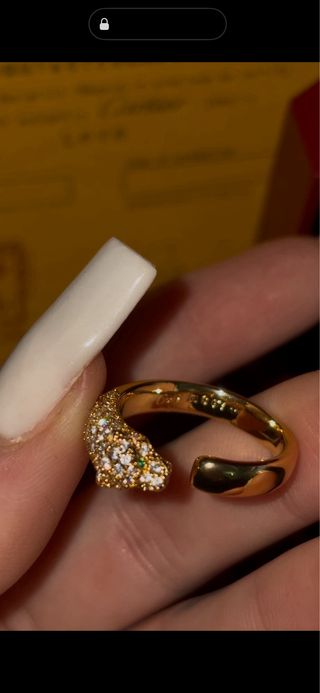 Anillo Cartier Panthère Oro Ajustable