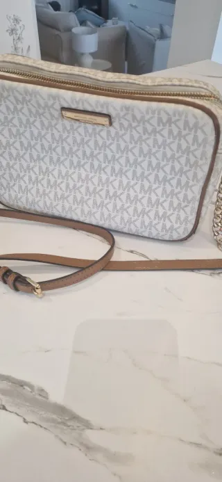 Bandolera Michael Kors Beige y Marrón