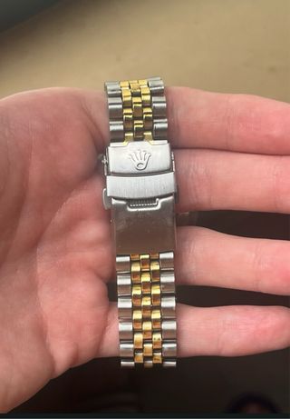 Reloj Rolex Datejust bicolor diamantes