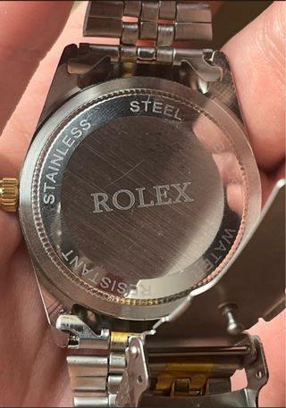 Reloj Rolex Datejust bicolor diamantes