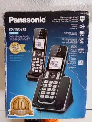 Teléfono Inalámbrico Duo Panasonic KX-TGD312