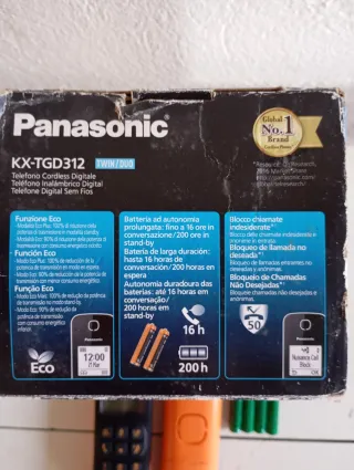 Teléfono Inalámbrico Duo Panasonic KX-TGD312