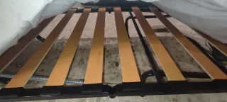 Sillón cama tela negro