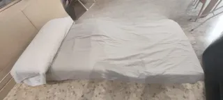 Sillón cama tela negro