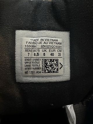 Zapatillas Converse Blancas y Negras