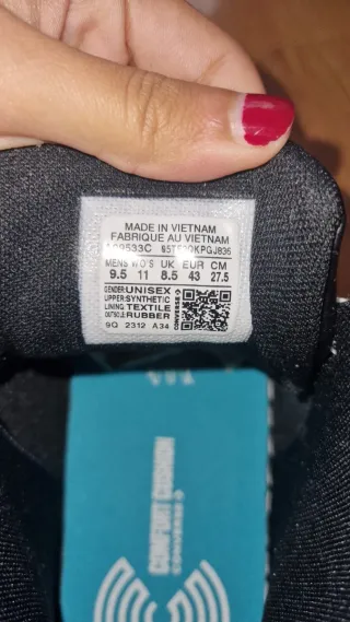 Converse negras altas Talla 43