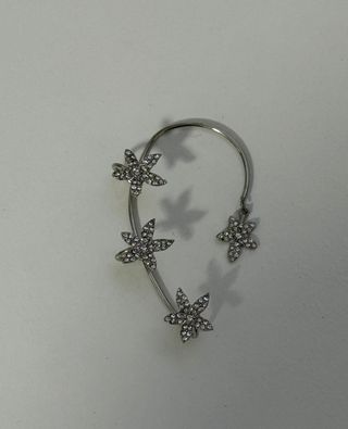 Pendientes Ear Cuff Flores Brillantes