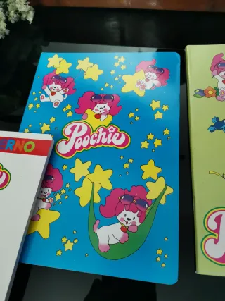 Lotto 4 quaderni Poochie Mattel 1987