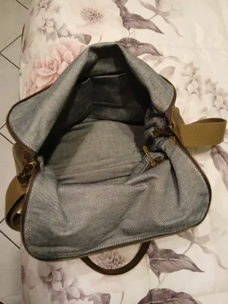Borsa tela e pelle donna