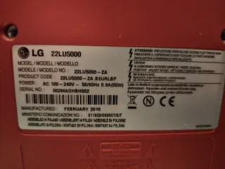 Televisor LG 22LU5000 Rojo