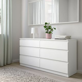 Cómoda Kullen Ikea Blanca 6 cajones