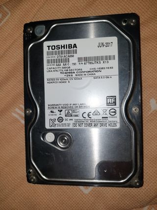 Disco Duro Toshiba 500GB