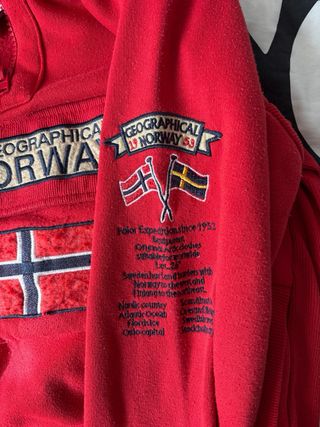 Sudadera Geographical Norway Roja