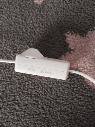 Lámpara cilíndrica tela naranja y metal