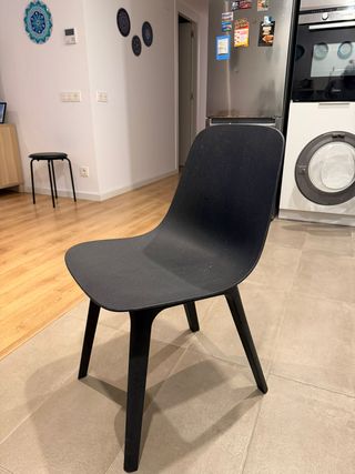 Silla Odger Ikea Negra (4 unidades)