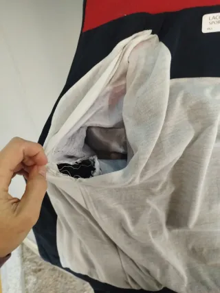 Chaqueta Lacoste Sport Azul Roja