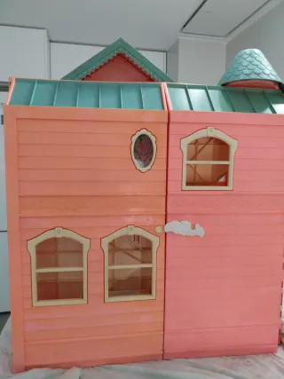 Casa de Muñecas Barbie Rosa y Turquesa