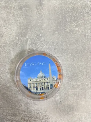 Rosario collana legno marrone e argento