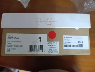 Zapatos de tacón Jessica Simpson dorados