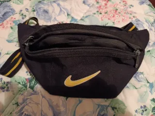 Marsupio Nike Vintage Nero Giallo Originale