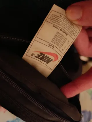 Marsupio Nike Vintage Nero Giallo Originale