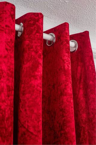 cortina terciopelo rojo 2hoja