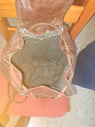 Mochila de cuero