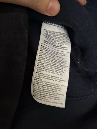 Sudadera Nike con capucha azul y gris