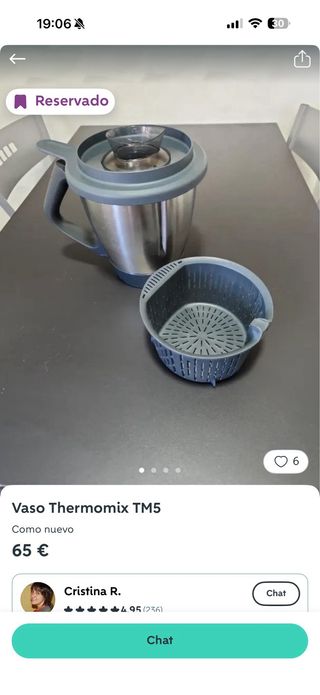 Thermomix TM5 cookey y segundo vado