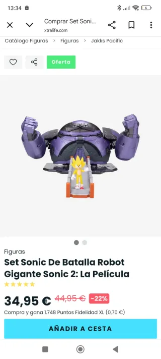 Playset Robot Eggman Gigante Sonic 2