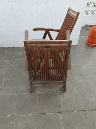 Sillas de jardín de madera plegables