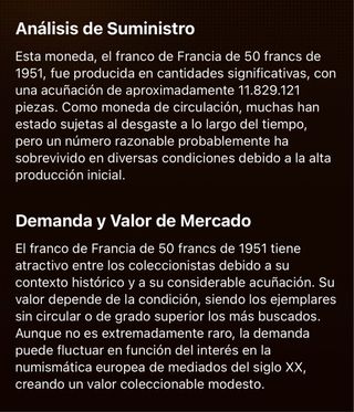 50 Francos Franceses 1951