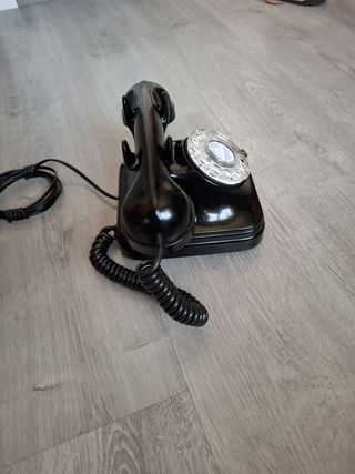Teléfono Antiguo Baquelita Negro
