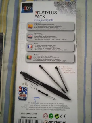 LOTE ACCESORIOS NINTENDO DS