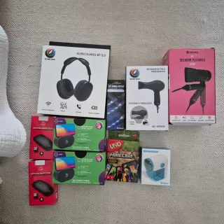 Lote Electrónica: Auriculares, Secador, Ratones