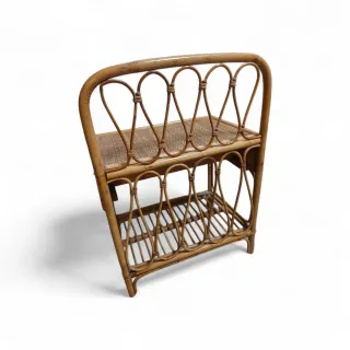 Cabecero Ratan Sol y Mesita Noche Boho