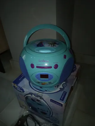 Radio CD Frozen Lexibook Azul/Morado Sin estrenar
