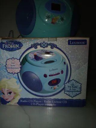 Radio CD Frozen Lexibook Azul/Morado Sin estrenar
