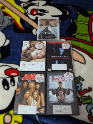 Lote 5 películas DVD. 6 euros lote.