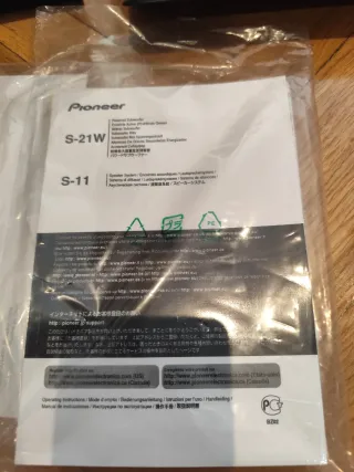 Equipo Pioneer Vsx-421-k y altavoces S-21w y S-11