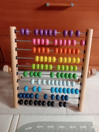 Ábaco de madera educativo