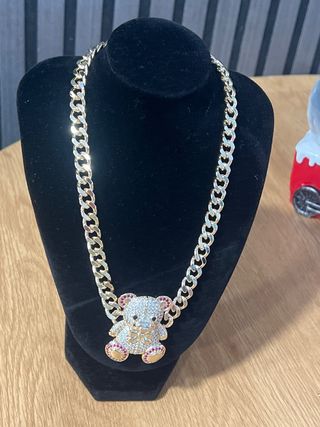 Collar Osito Laminado 14k 40cm