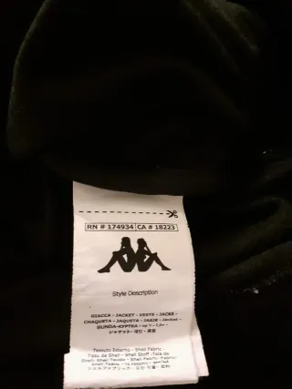 Felpa Kappa nera con banda logo