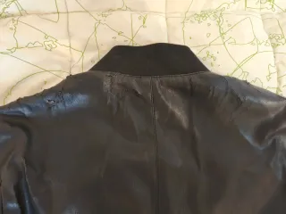 Cazadora Zara Piel Ecológica Negra