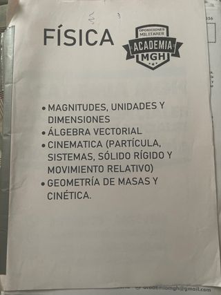 Apuntes Fisica y Matematicas para oposición